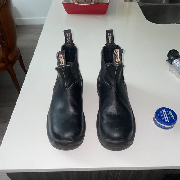 BLUNDSTONE STEEL TOE BOOTS 163- BLACK(Used 2 times) - Picture 3 of 3